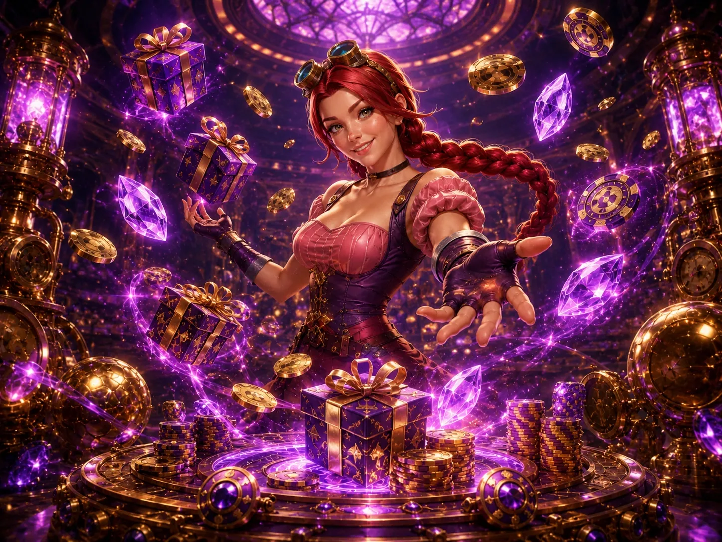 Bonus girl prise coins diamonds