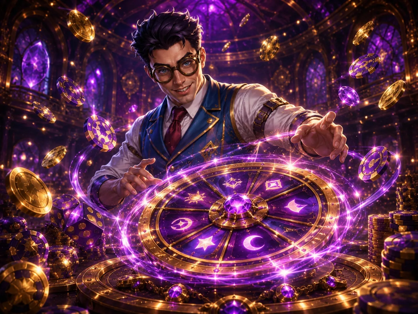 Golden steampank roulette